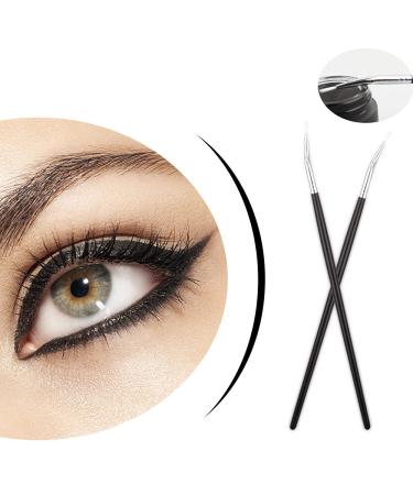 Shop Angled Eyeliner & Eyebrow Brush Sets - 4 Piece Premium Beauty Tools for Perfect Makeup Application - Buy Online on GoSupps.com
