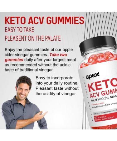 (2 Pack) Apex Keto - Apex Keto+ACV - Apex Keto+ACV Gummies (120 Count) - Buy Online on GoSupps.com