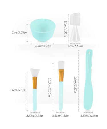 DKTOTIUP Silicone Makeup Brush Set - 5 Piece Face Brush Set for Mud Masks & Facial Application - Buy Online on GoSupps.com