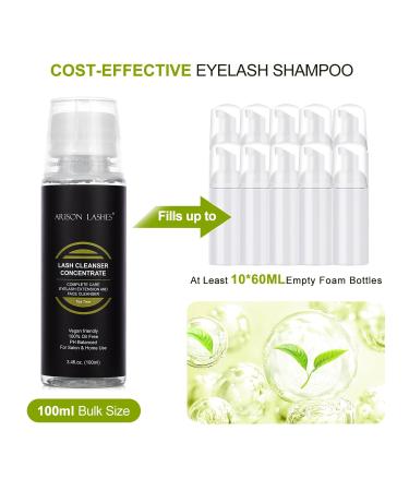 Lash Bath Foam Cleanser for Eyelash Extensions | 100ml Oil-Free Vegan Shampoo | DIY Professional Lash Care - Buy Online on GoSupps.com