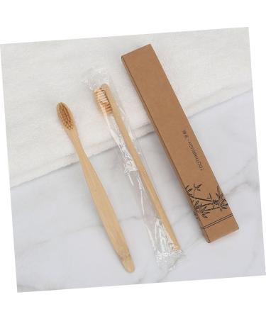 Soft Bristle Toothbrush Set - 6 Pack Wooden Travel Toothbrushes | Eco-Friendly & Gentle Cleaning - Buy Online on GoSupps.com