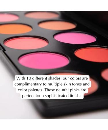 EpiLynx by Dr. Liia 10 Color Blush Palette - Pink & Neutral Colors - Gluten Free & Vegan for Sensitive Skin - 1 Count - Buy Online on GoSupps.com