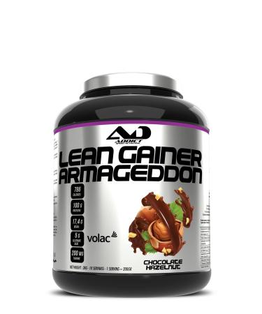 Addict sport nutrition - Armageddon - Prot ine de musculation - 100g de prot ines par portion - Gainer avec whey rapide BCAA L-Glutamine et Maltodextrine - Prise de masse - 2 Kg -Chocolat - noisette Chocolat noisette 2 kg (Lot de 1)