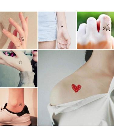 Everjoy 180+ Tiny Cute Patterns Temporary Tattoos - 30 Pcs | Waterproof Designs for Kids, Adults, Women, Men - Buy Online on GoSupps.com