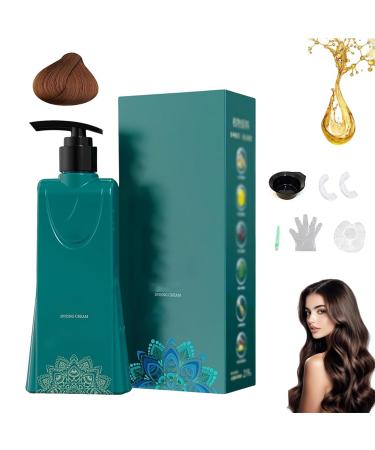 Nbzsmlkn Long Lasting Hair Dye Set Gray Hair Coverage Without Damaging the Scalp Long Lasting and Natural Hair Color Shampoo for Women and Men Brown