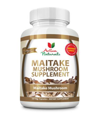 Activa Naturals Maitake Mushroom Supplement - 120 Veg. Capsules with Grifola Frondosa Mushrooms