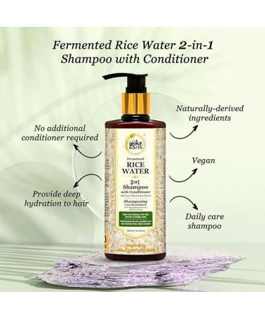 Rice Water Shampoo with Conditioner with Corn Wheat and Soy Protein NO ADDITIONAL CONDITIONER REQUIRED Daily Care Shampoo For Soft Smooth & Healthy Hairs 300ml - Buy Online on GoSupps.com