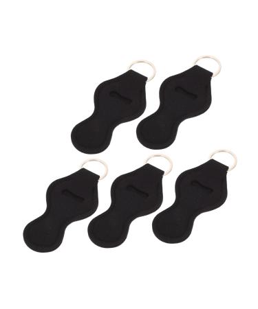 MAGICLULU 5pcs Lipstick Case Keychain Lipstick Protective Shell Lipstick Clip Key Chain Neoprene Lipstick Bag Lipstick Protective Cover Bag Hanging Accessory Lipstick Cover Neoprene Holder