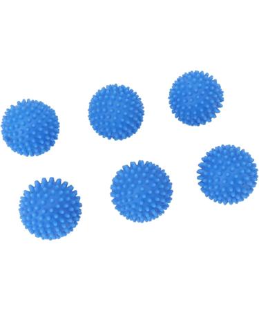 Eco Laundry Dryer Silicone Balls Silicone Laundry Dryer Reusable Balls Practical Reduce Drying Time Eliminate Wrinkles Reusable for Apartment (Blue 6 PCS) - Buy Online on GoSupps.com
