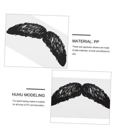 FOMIYES 60 STK Mustache & Nose Wax Strips - Hair Removal Kit with Applicator - Black Waxing Bears for Men - Buy Online on GoSupps.com