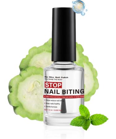 Nail Polish to Prevent Nail Biting | 12ml Natural and Safe Coating Prevents the Habit of Biting Nails For Thumb Growth and Sucking - Buy Online on GoSupps.com