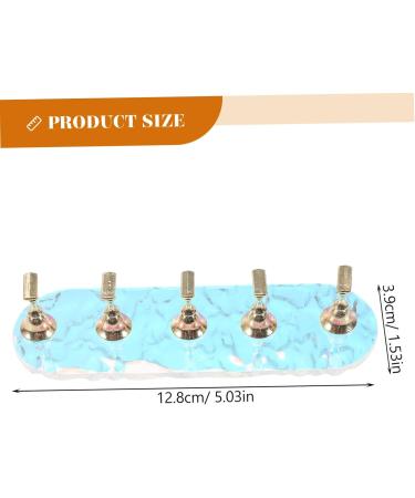 minkissy 1 Set Fake Nails Display Stand Press on Nails Practice Holder Nail Tools Nail Holder Press on Artificial Nails Holder Fairy Exercise Rack Bracket Base False Nails Acrylic 12.8x3.9x3cm As Shown - Buy Online on GoSupps.com