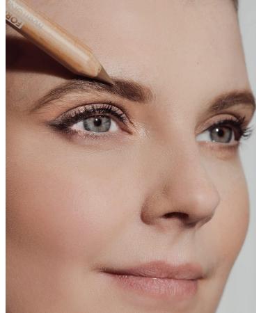 Deborah Milano - Pure Formula Eyebrow Pencil 01 Light Brown high tolerance pencil long-lasting waterproof gives volume and structure - Buy Online on GoSupps.com