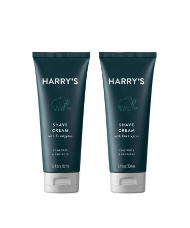 Harry's Shaving Cream - Shaving Cream for Men with Eucalyptus - 2 pack (3.4 oz)