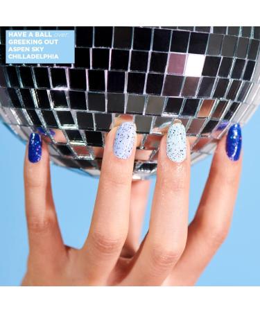 Color Street Nail Strips - Frills and Thrills Navy Blue & Silver Glitters - 16 Count - Buy Online on GoSupps.com