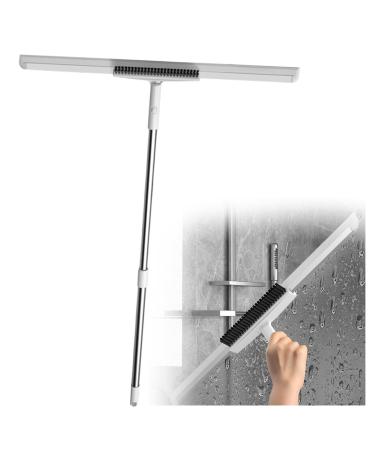 RRRYYYZZ Floor Squeegee for Concrete Floor Multifunction with 49 Long Handle Squeegee for Floor Floor Squeegee for Tile Floor for Concrete Floor Bathroom Tile