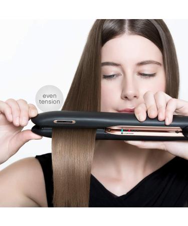 Panasonic nanoe Flat Iron - Healthy Shiny Hair Styling Iron with Ceramic Plates & Heat Technology - EH-HS99-K (Black/Rose Gold) - International Shipping Available - Buy Online on GoSupps.com