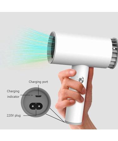 Cordless Salon Hair Dryer USB Rechargeable Travel Hairdryers Hot/Cold Wind Battery Operated Hair Dryer Constant Temperature Hair Care for School Pet Care - Buy Online on GoSupps.com