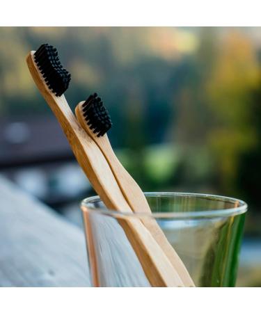 Buy Vegan Bamboo Toothbrush - Medium Eco-Friendly & Sustainable - 1 Count (International Shipping - Buy Online on GoSupps.com