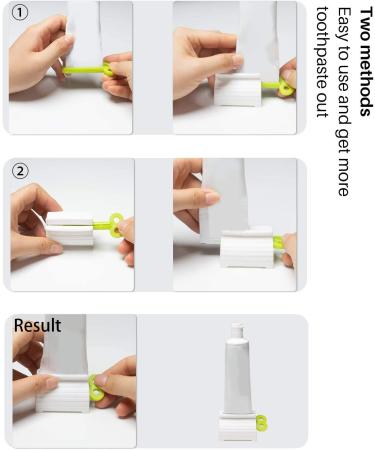 MoHern Toothpaste Squeezer 6 Pcs Multi-Purpose Tube Dispenser & Holder Stand - Buy Online on GoSupps.com