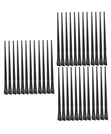 Baluue 36 Pcs Eyeliner Brush Eye Shadow Brush Flat Concealer Brush Makeup Brush Eyebrow Brush Black