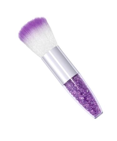 Makeup Brush Set Travel Powder Blusher Brush Portable For Powder Blusher Polished Wet Hair Brush(Color:Purple)(Purple One Size) Purple One Size