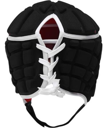 Canterbury CCC Rugby Raze Headguard  Scrum Cap  Full Coverage  Soft-Edged Chin Strap  Designed Holes Aid Ventilation  Foam Padding Black / Red Medium - Buy Online on GoSupps.com