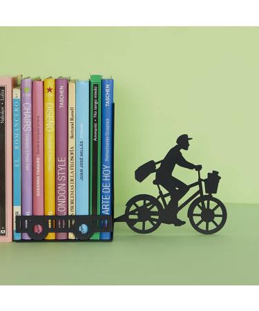 Buy Balvi Postman Black Decorative Metal Bookend - Stylish & Functional Book Support for Home & Office - Buy Online on GoSupps.com