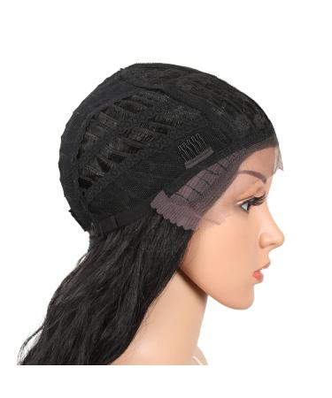 41 Inch Style Icon Lace Front Wavy Synthetic Wig with Baby Hair - 130% Density (1B) - Buy Online on GoSupps.com