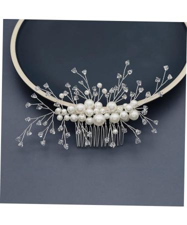 DOITOOL Hair Pin Crystal Hair Comb Leaf Hair Comb Crystal Side Comb Pearl Hair Accessories Bridal Headpiece Bridal Headdress Wedding Side Comb Bridal Hair Accessory Bride Manual Issue Card - Buy Online on GoSupps.com