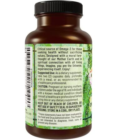 Vegan Omega 3 Algae Oil with DHA EPA - The Ultimate Fish-Less Oil Blend - Buy Online on GoSupps.com