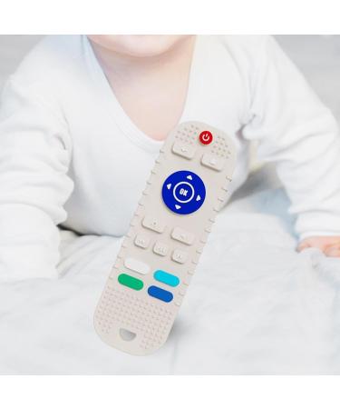 Kawehiop Silicone Baby Kitle - Safe Reliable Remote-Controlled Tooth Toy | Beige 4.5x14 cm - Buy Online on GoSupps.com