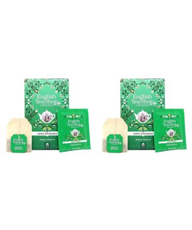 English Tea Shop Organic Mighty Matcha - 20 Tea Bag Sachets 35 g (Pack of 2)