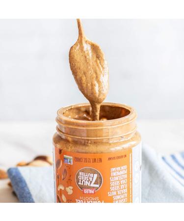 Nuttzo Paleo Power Fuel 7 Nut & Seed Butter - Smooth 12 oz | Healthy Superfood Spread - Buy Online on GoSupps.com