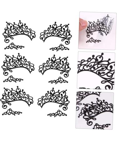 FOMIYES 9 Pairs Lace Eyeliner Stickers Black Eye Sticker Eye Liner Sticker Popularity 13X6cmx3pcs Blackx3pcs - Buy Online on GoSupps.com