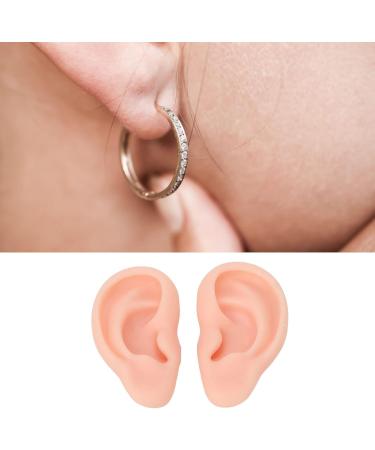 Silicone Ear Tips for Earring Demonstration - Soft & Flexible | 1 Pair for Ear Piercing (Light Skin) - Buy Online on GoSupps.com