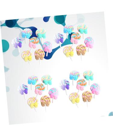 HOMSFOU 35pcs Charms Candy Gummy Charms Art Supplies Phone Case Accessories Resin Flatbacks Phone Case Patch Phone Case Ornament Lollipop Charms Phone Case with Charm Bow Tie Jewelry - Buy Online on GoSupps.com