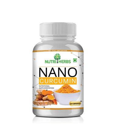 Dharma Nutriherbs Nano Curcumin Longa - Turmeric Extract 60 Capsules for Men & Women Supplement