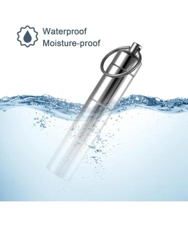 GREVOSEA Waterproof Mini Pill Keychain - 6 Partable Aluminum Alloy Capsule Box with 3 Compartments - Portable Tablet Organizer for Travel - Buy Online on GoSupps.com