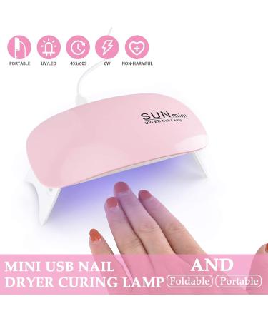 SOSPIRO LED UV Nail Lamp 6W Portable Gel Dryer Mini UV Professional Nail Art Tool - Pink - Buy Online on GoSupps.com