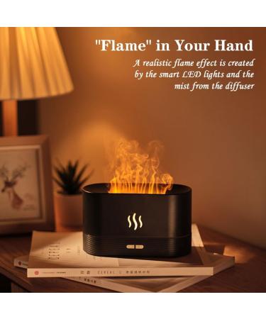 Lomug Flames Aroma Diffuser | Ultrasonic Humidifier & 7-Color LED Aromatherapy Lamp for Home Kids & Office - Safe Automatic Shutdown - Buy Online on GoSupps.com