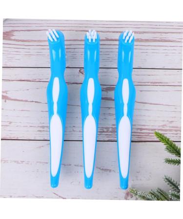 Minkissy 9 pcs Portable Toothbrush Set for Prosthesis Care | Double-Sided Cleaning Brushes for False Teeth & Dentures - International Shipping Available - Buy Online on GoSupps.com