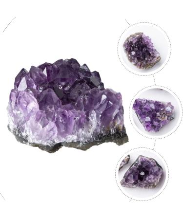 Didiseaon 4 Pcs Natural Crystal Cluster Agate Bare Stone Natural Minerals Small Piece Purple - Buy Online on GoSupps.com