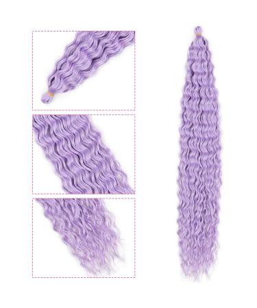 DSoar 30 Purple Deep Twist Crochet Hair - 3 Packs Ocean Wave Curly Bohemian Braids | Synthetic Hair Extensions for Women & Girls - Buy Online on GoSupps.com