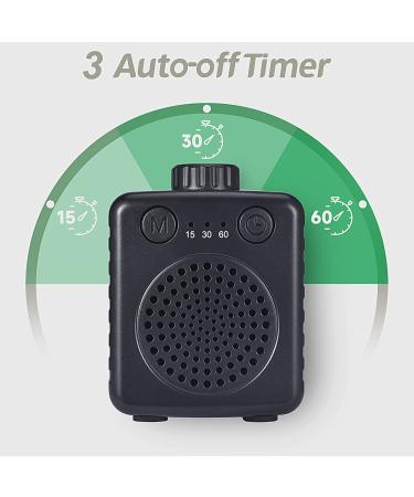 Fansbe Black White Noise Portable Sound Machine - Mini Travel Size with 13 Soothing Sounds - Buy Online on GoSupps.com