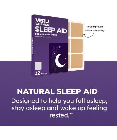Wellness Tree Natural Sleep Patch - Contains Melatonin 5-HTP & Magnesium - Tranquil Sleep & Jet lag - Fall Asleep Faster Sleeping Patch for Adults - Comfortable & Easy to Apply - Buy Online on GoSupps.com