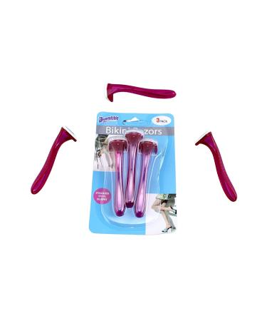 Bikini Razors 2 Pack - 6 Pieces for Brazilian Shave | Women's Personal Bikini Shaver Set - Buy Online on GoSupps.com