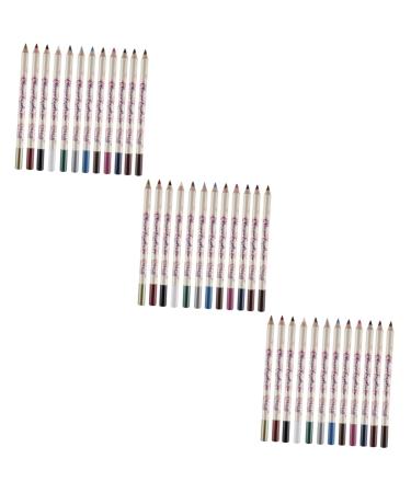 Healeved 36 Pcs Pencil Eyeshadow Dark Brown Eyeliner Pencil Eyeliner Pencils Brown Eyeshadow Pencil 1 count (Pack of 1) As Shownx3pcs