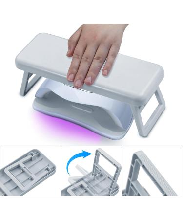 Nail Arm Rest Hand Cushion PU Leather Nail Cushion Foldable Nail Armrest Cushion For Beauty Salons And Home Manicure Foldable Nail Hand Cushion Nail Arm Rest Pu Leather Nail Hand Rest For Home Use Pink - Buy Online on GoSupps.com