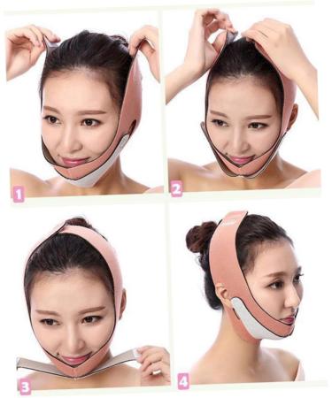 Housoutil 1pc Chin Straps Slim Strap Thin Strap Chin Lift V Shape Neck Lift Facial Lifting Belt Lifting -lifting Artifact Noodles Pink Tight M Pink - Buy Online on GoSupps.com